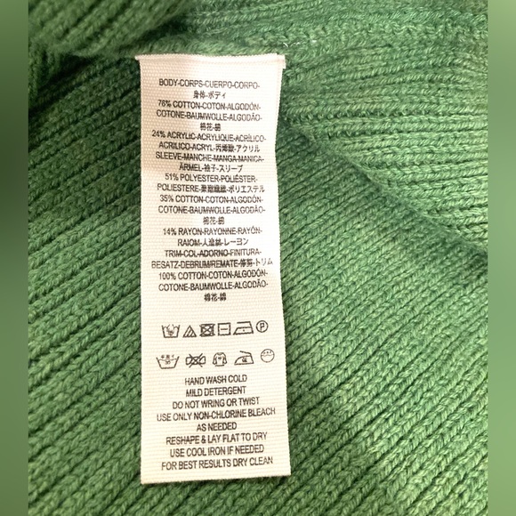 NWT, Free People Zou Bisou Knit Sweater Dress, Size XS, Green - Picture 10 of 13